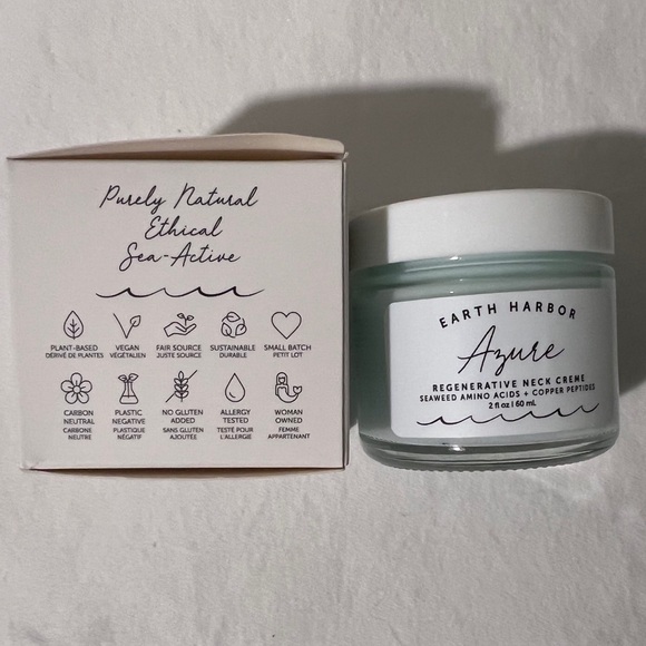 🌊NIB🌊 EARTH HARBOR Azure Regenerative Neck Creme 2oz - Picture 4 of 9